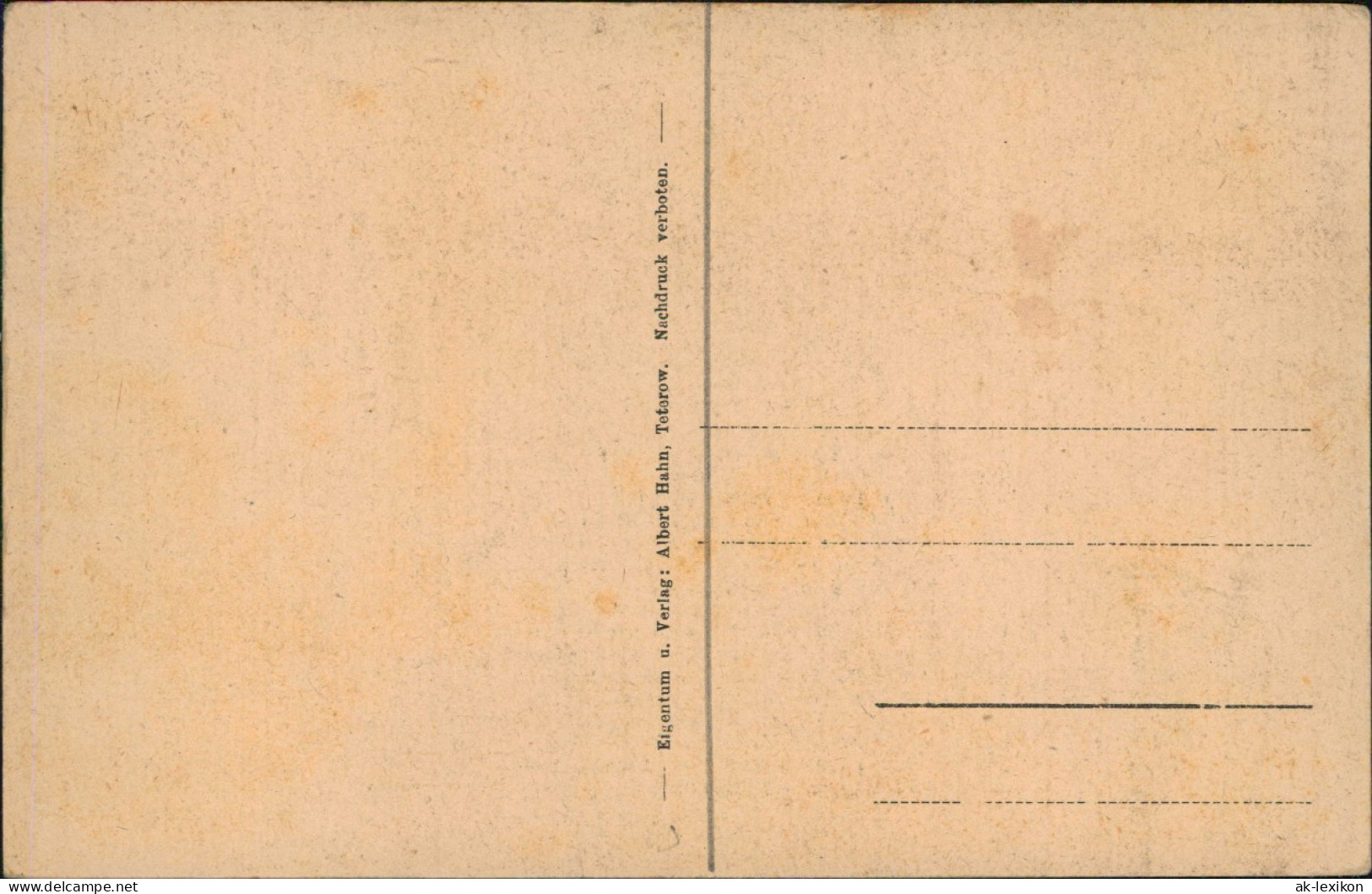 Ansichtskarte Teterow MB Künstlerkarte Der Hecht Und Die Gössel. 1928 - Teterow