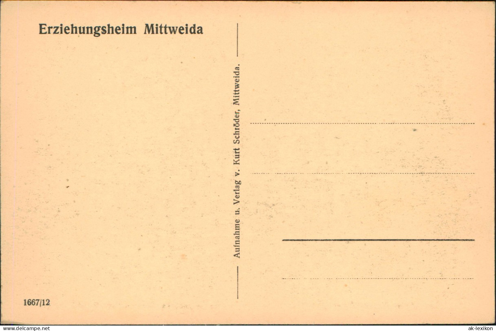 Ansichtskarte Mittweida Erziehungsheim Burgdorffhäuser 1928 - Mittweida