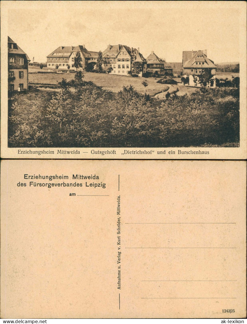 Mittweida Erziehungsheim Gutsgehöft Dietrichshof Und Ein Burschenhaus 1924 - Mittweida