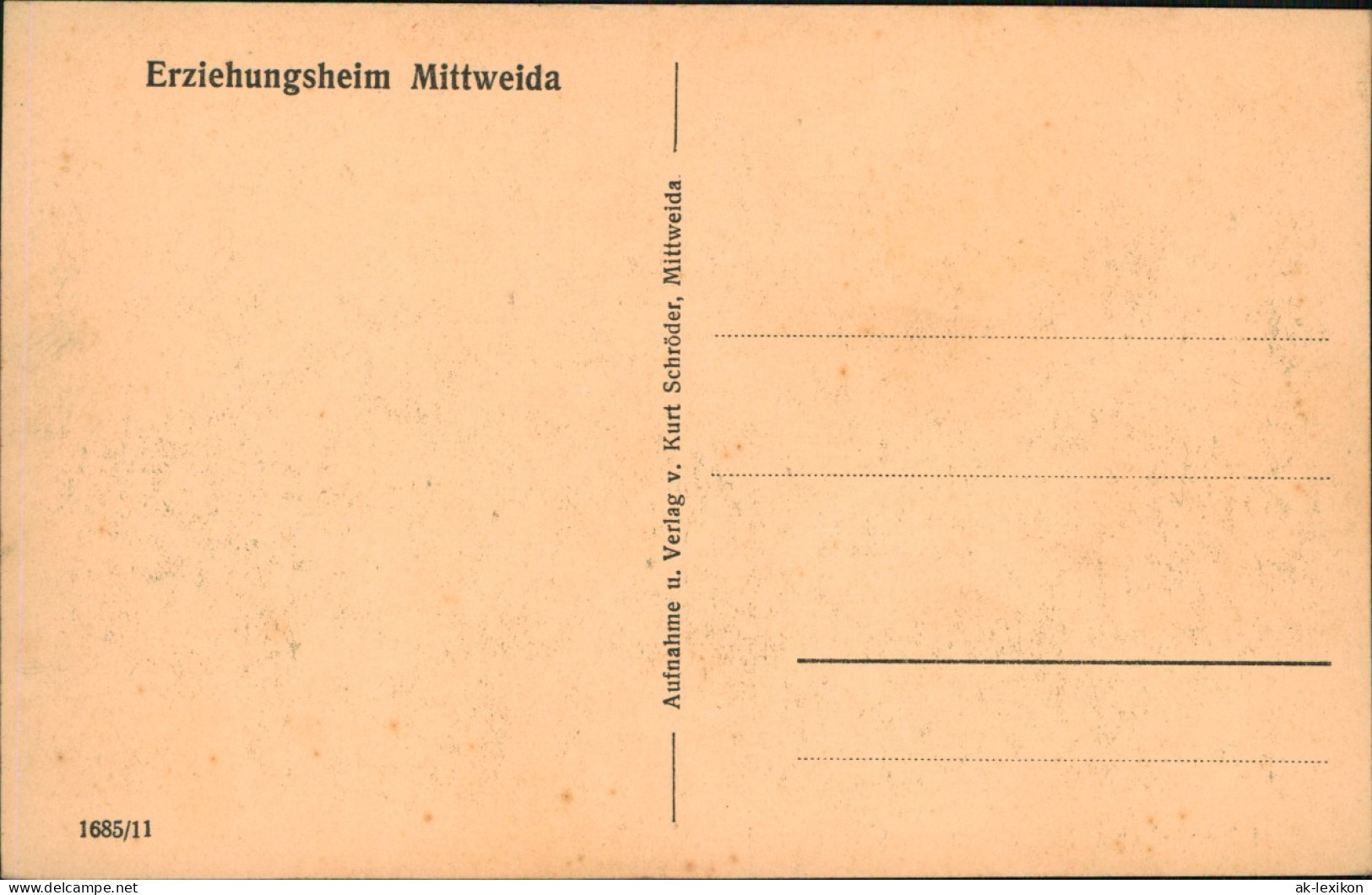 Ansichtskarte Mittweida Erziehungsheim Gastwirtschaft Goldborn 1922 - Mittweida