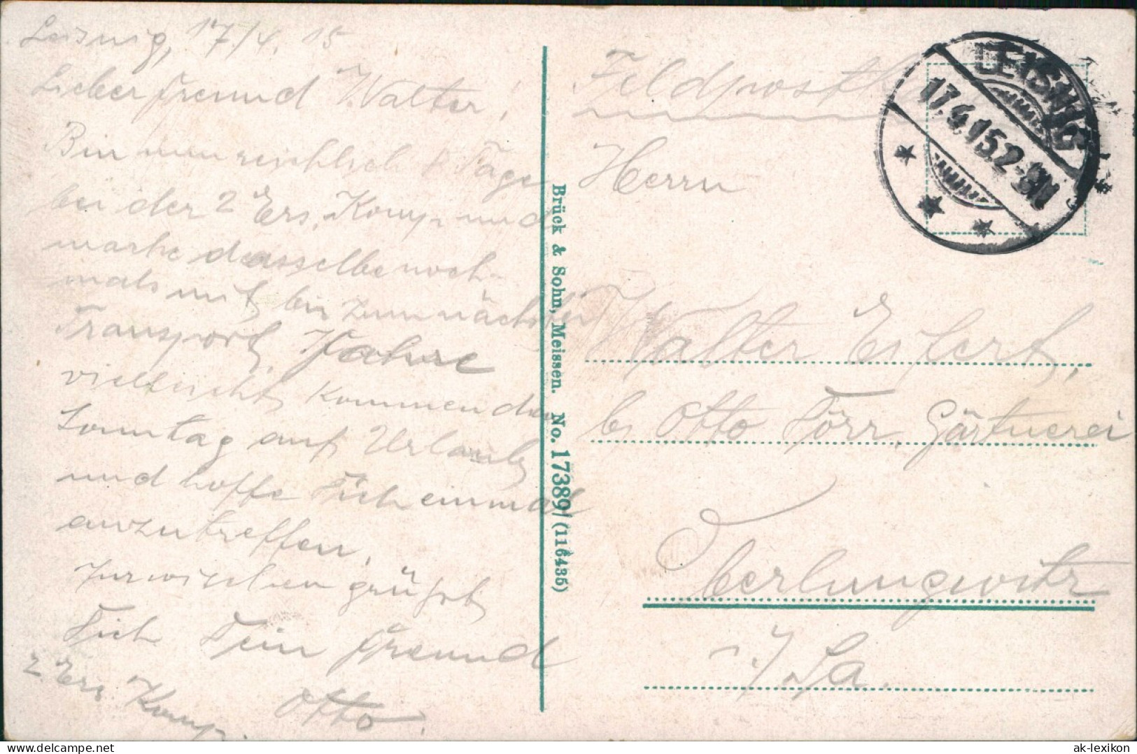 Ansichtskarte Leisnig Bismarckplatz Und Bahnhofstrasse 1915  Gel. Feldpost - Leisnig