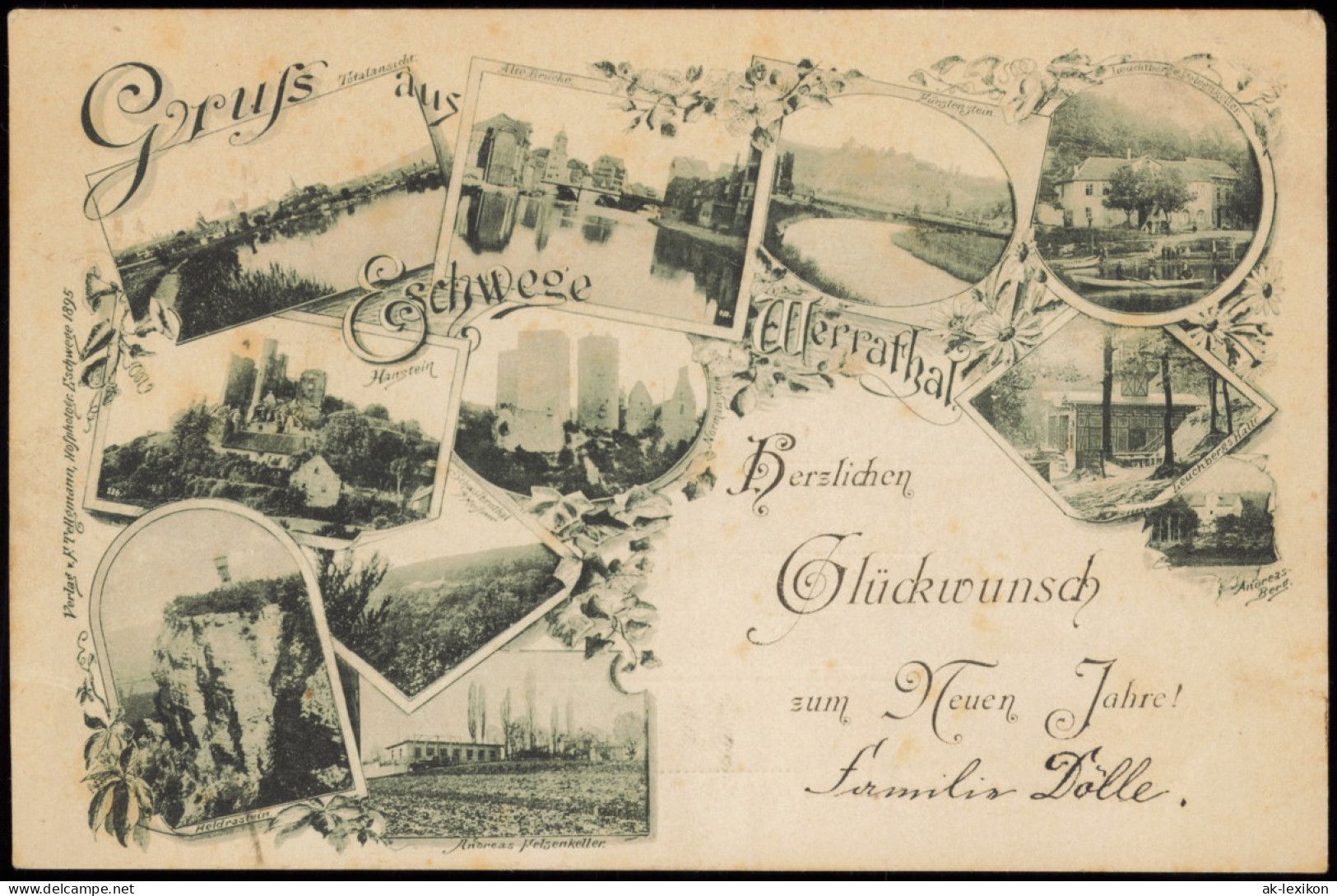 Ansichtskarte Eschwege Stadtteilansichten 1897 - Eschwege