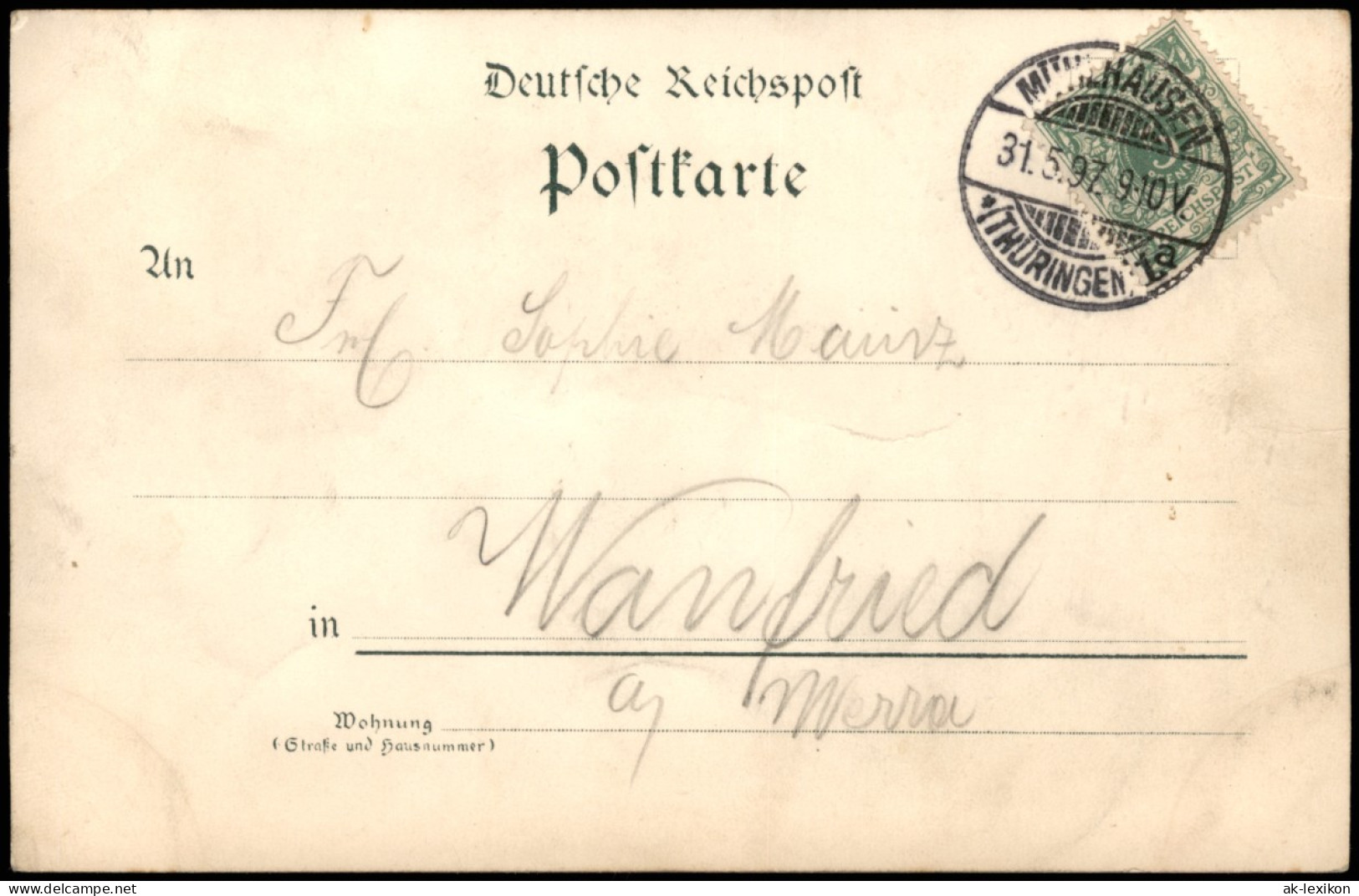 Ansichtskarte Litho AK Mühlhausen (Thüringen) Gruss Vom Weissen Haus 1897 - Muehlhausen