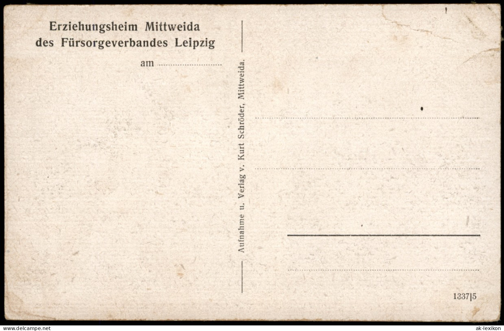 Ansichtskarte Mittweida Erziehungsheim Mittweida 1925 - Mittweida