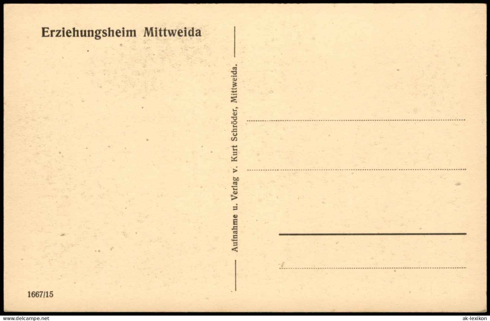 Ansichtskarte Mittweida Erziehungsheim Mittweida Lehrgut 1928 - Mittweida