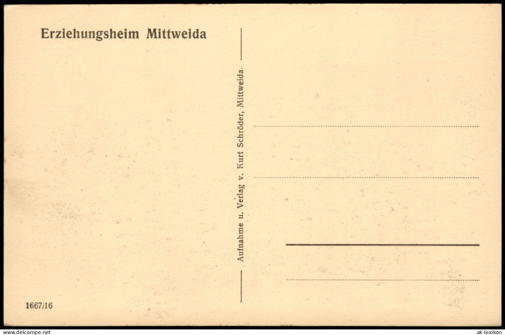 Ansichtskarte Mittweida Erziehungsheim Mittweida Beigut 1928 - Mittweida