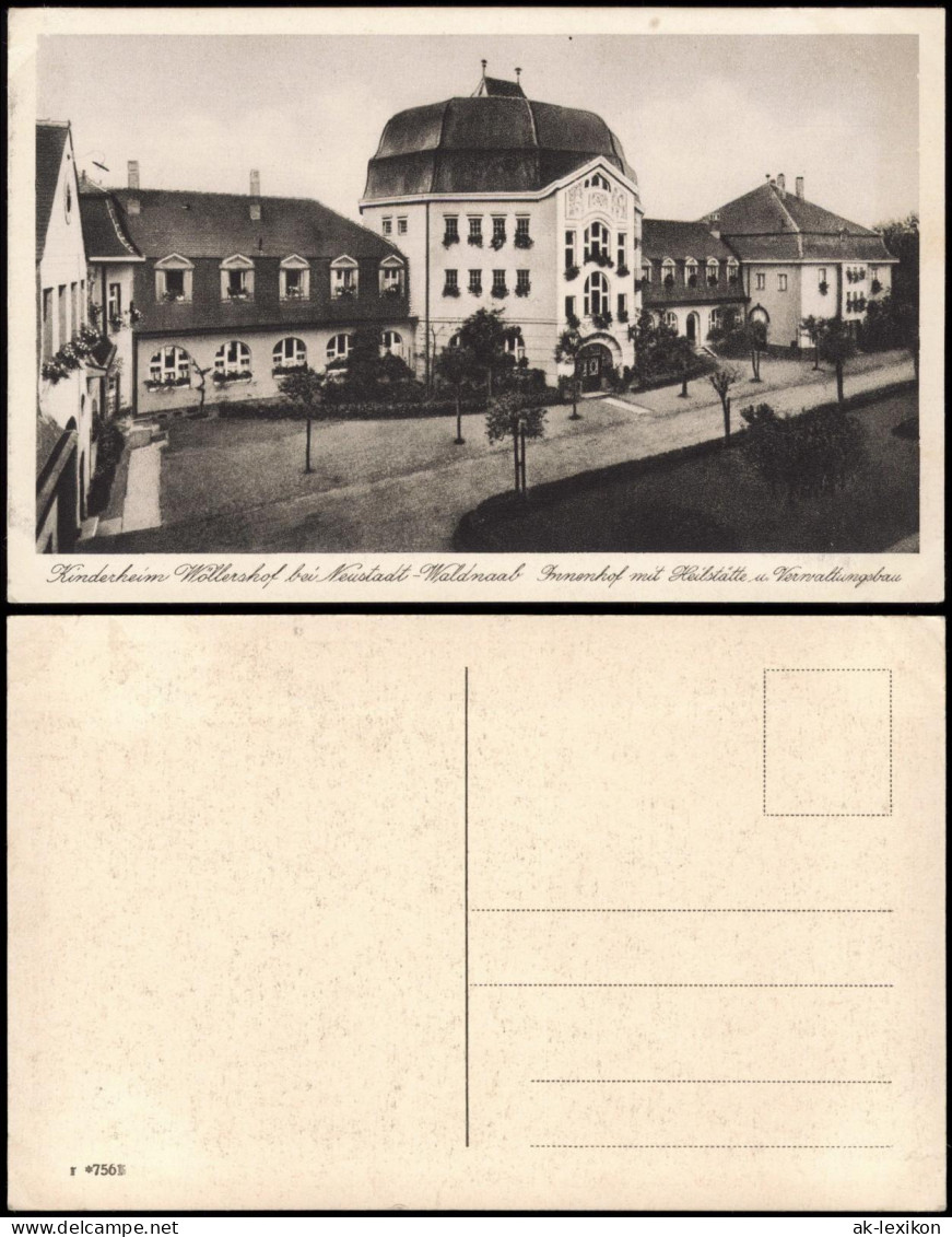 Ansichtskarte Neustadt An Der Waldnaab Kinderheim Wöllershof - Innenhof 1928 - Neustadt Waldnaab