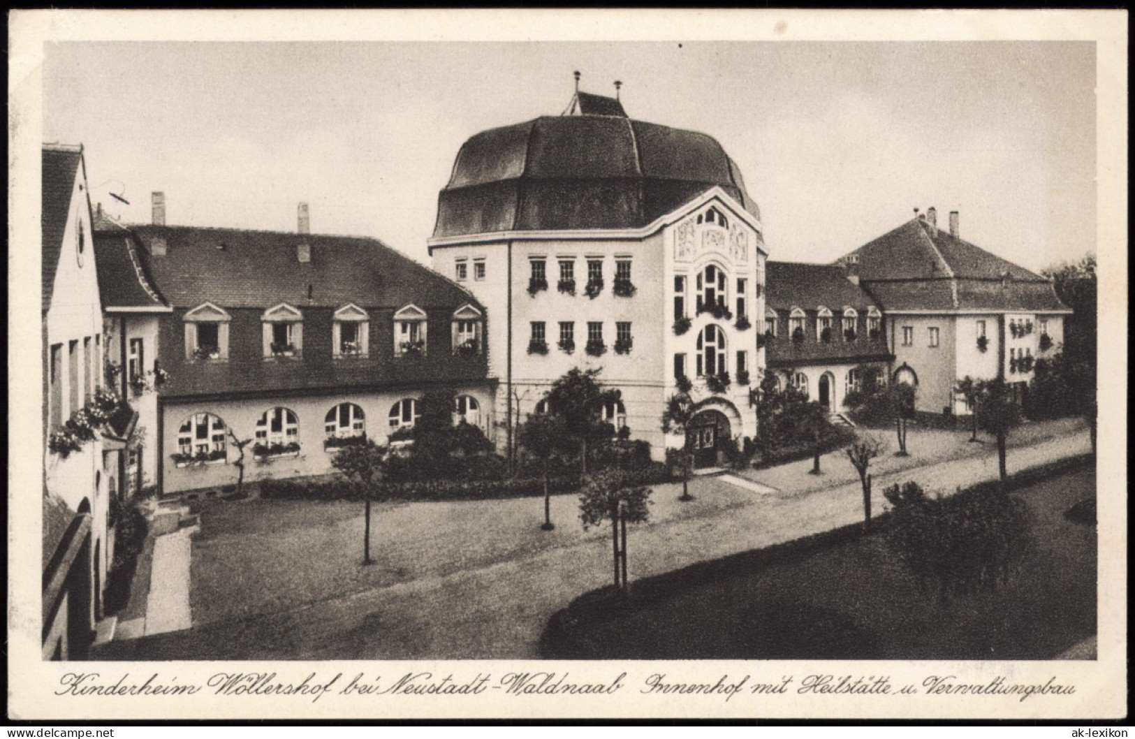 Ansichtskarte Neustadt An Der Waldnaab Kinderheim Wöllershof - Innenhof 1928 - Neustadt Waldnaab