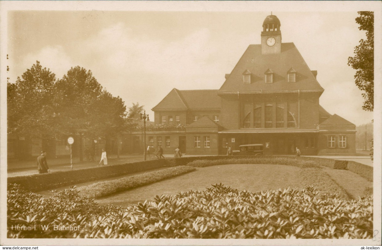 Ansichtskarte Herne Bahnhof 1942 - Herne