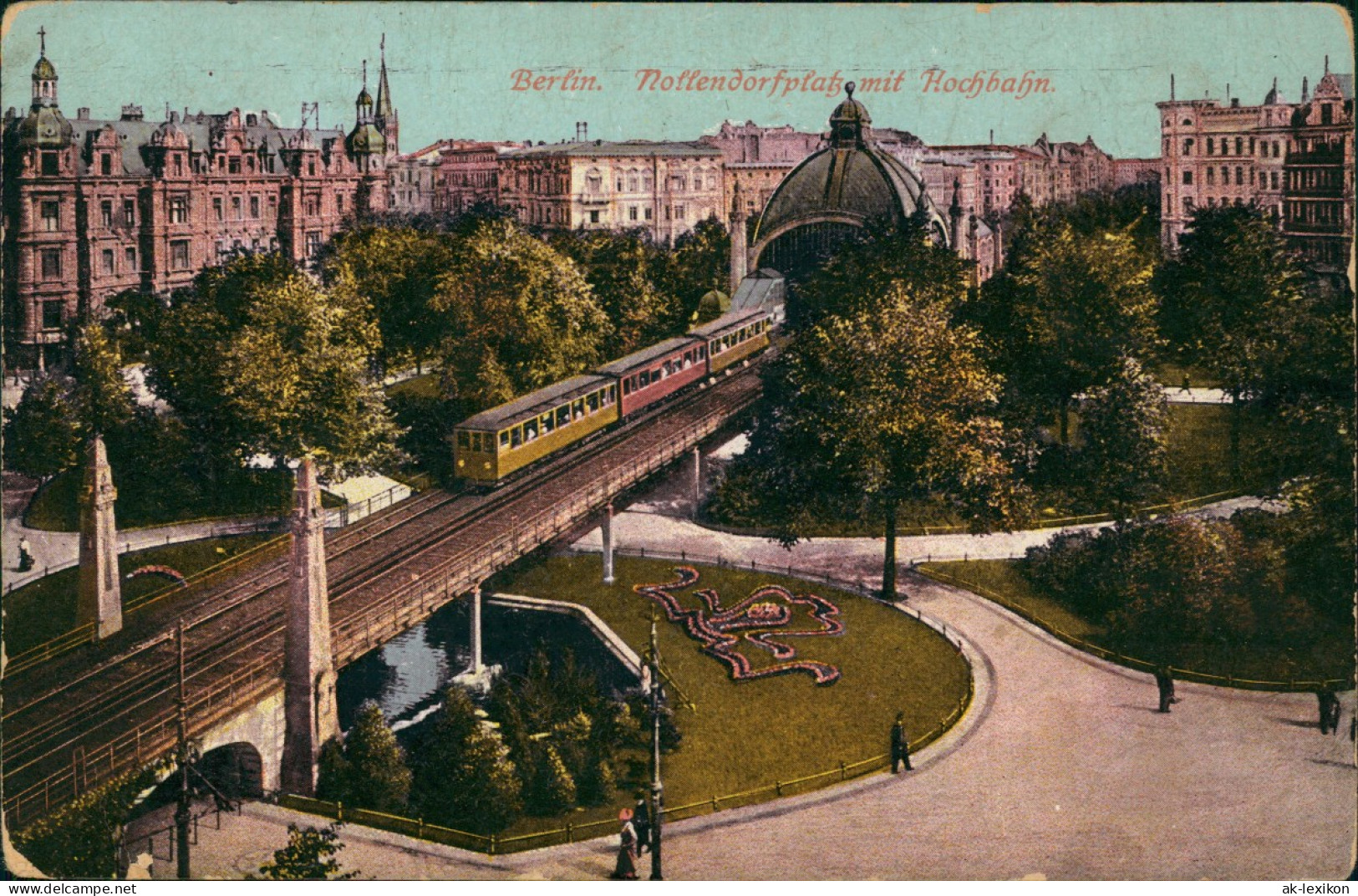 Ansichtskarte Schöneberg-Berlin Nollendorfplatz Hochbahn 1916 - Schöneberg