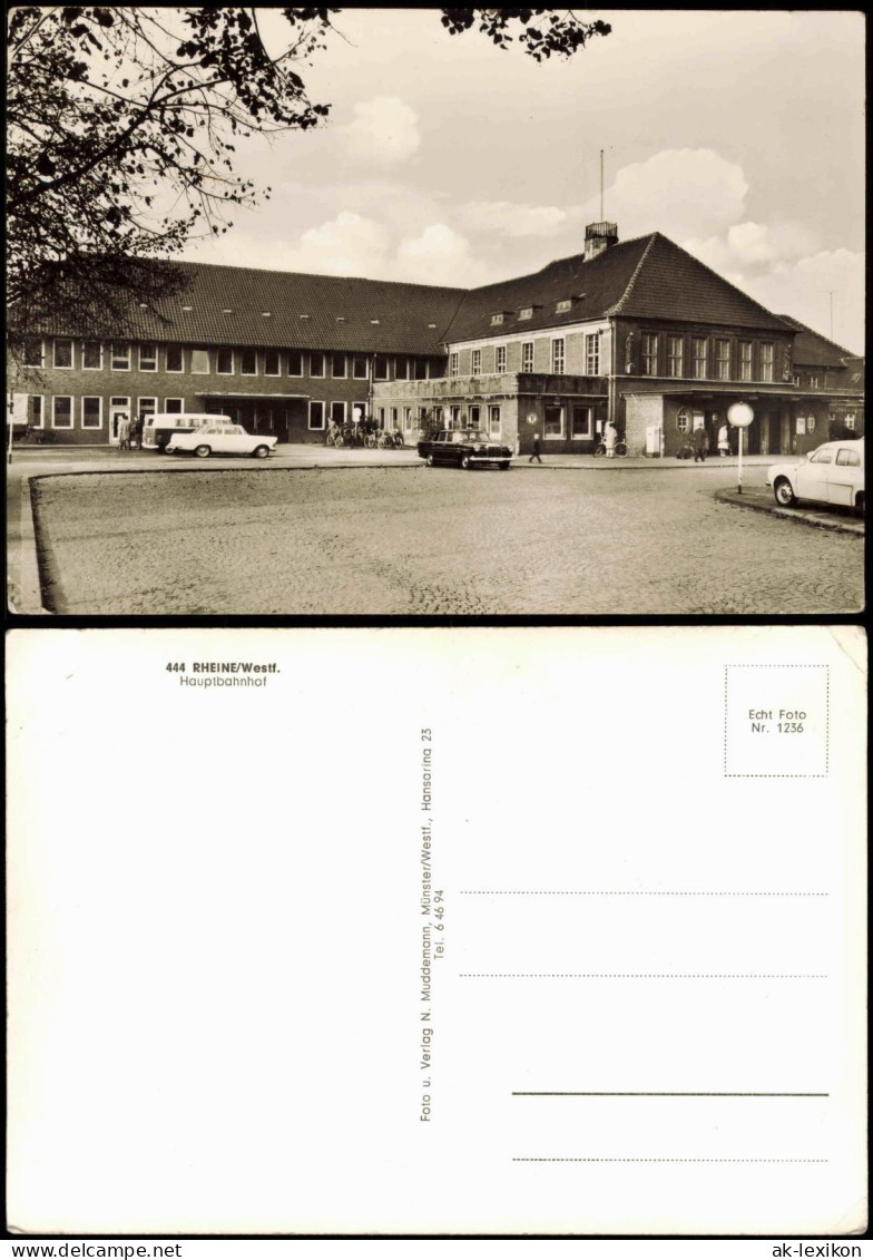 Ansichtskarte Rheine Westfalen Bahnhof 1970 - Rheine