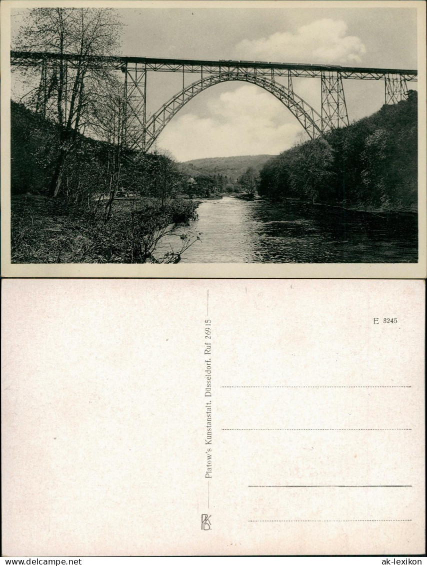 Ansichtskarte Remscheid Müngstener Brücke | Kaiser-Wilhelm-Brücke 1933 - Remscheid