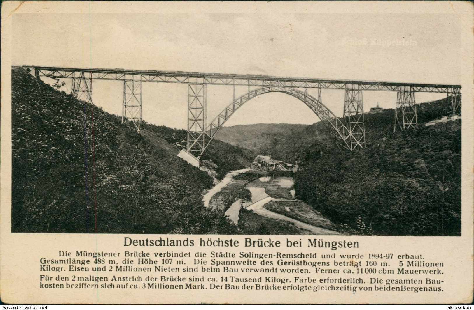 Remscheid Müngstener Brücke 1945  Militär Zensurstempel Military Censorship - Remscheid