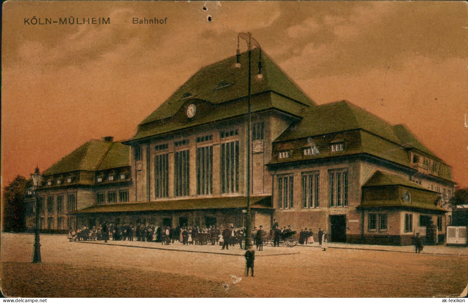 Ansichtskarte Mülheim An Der Ruhr Bahnhof, Belebt 1927 - Mülheim A. D. Ruhr