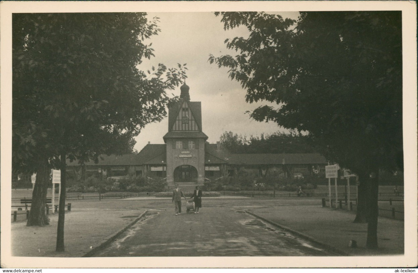 Ansichtskarte Bad Saarow Bahnhof - Fotokarte 1953 - Bad Saarow