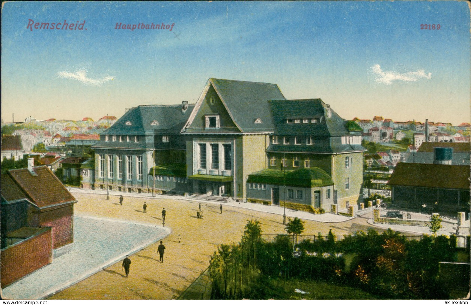 Ansichtskarte Remscheid Hauptbahnhof 1914 - Remscheid