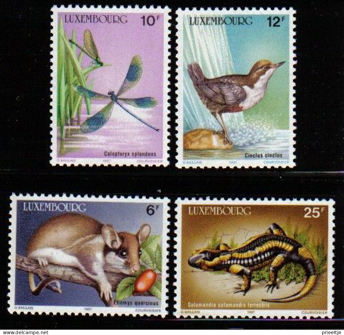 Luxemburg 1987 Protected Animals Y.T. 1118/1121 ** - Neufs