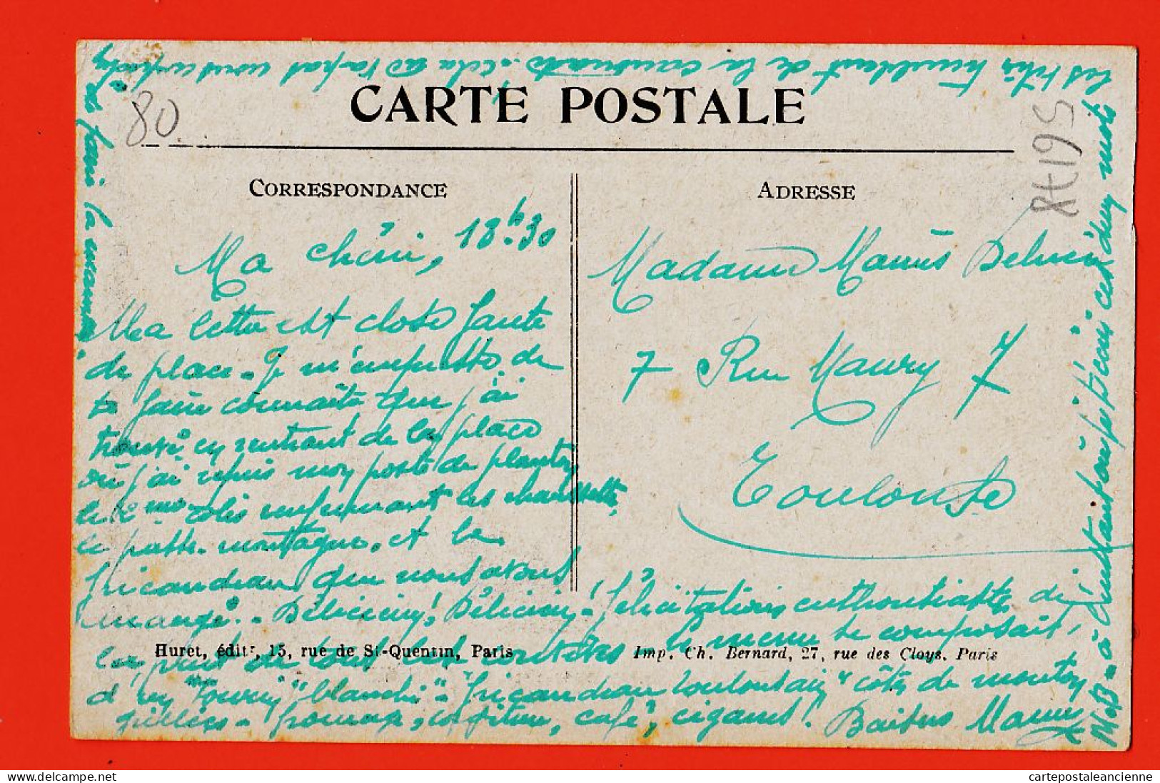 29286 / ⭐ ♥️ Lisez ! Repas Poilu ROSIERES 80-Somme Gare Bombardée Vue Quai Guerre 1914-1915 Edit HURET Visa 332 - Rosieres En Santerre