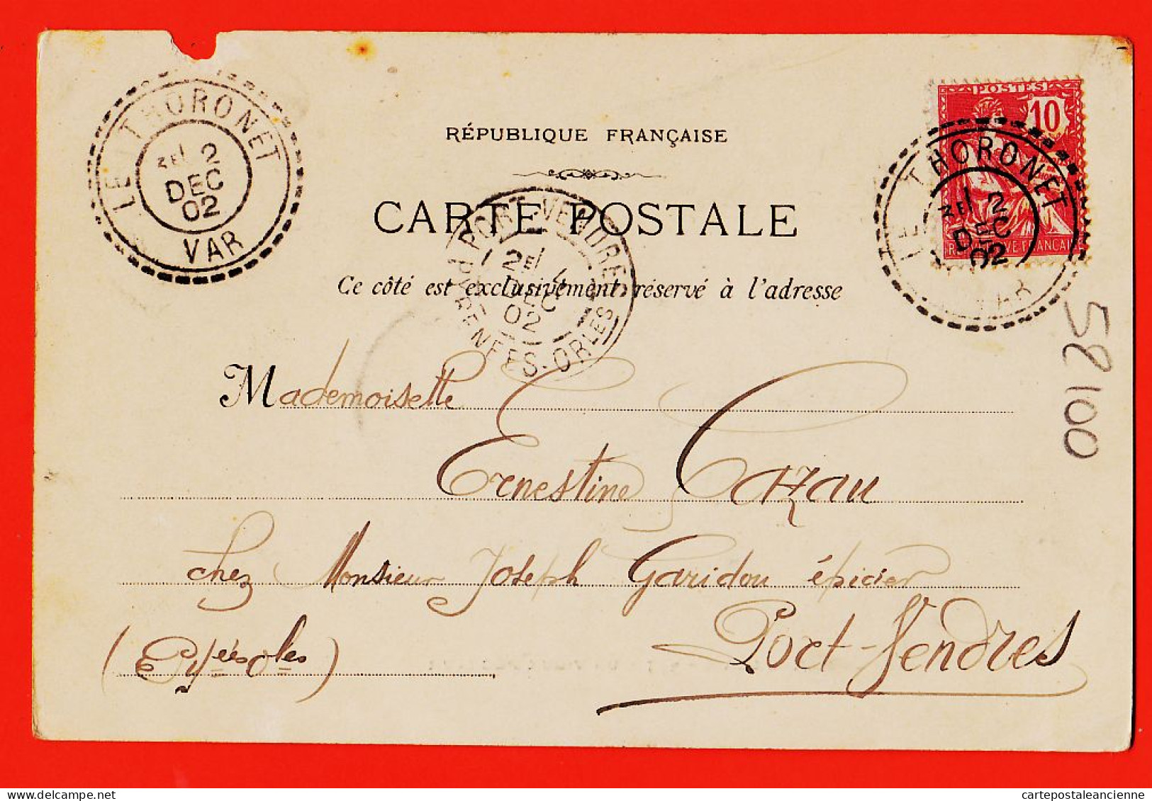 29453 / ⭐ MARSEILLE Types Marseillais Vieux Pêcheur Perlé LE THURONET 1902 à CAZEAU GARIDOU Vendres Photo LACOUR 347 - Old Professions