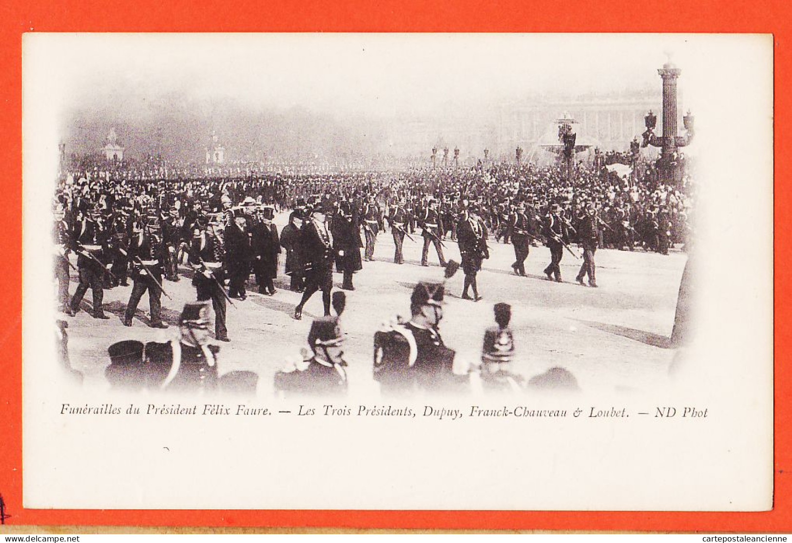 29106 / ⭐ Peu Commun PARIS 23 FEVRIER 1899 Funerailles Président FELIX FAURE 3 Présidents DUPUY FRANCK-CHAUVEAU LOUBET  - Beerdigungen