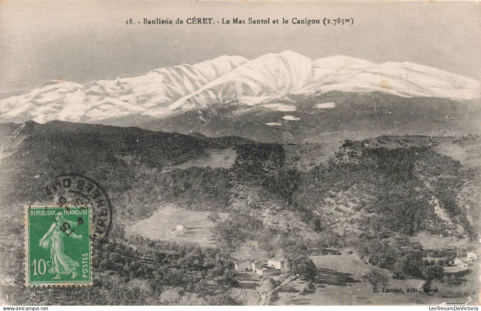 FRANCE - Banlieue De Céret - Le Mas Santol Et Le Canigou (2785m) - Carte Postale Ancienne - Ceret