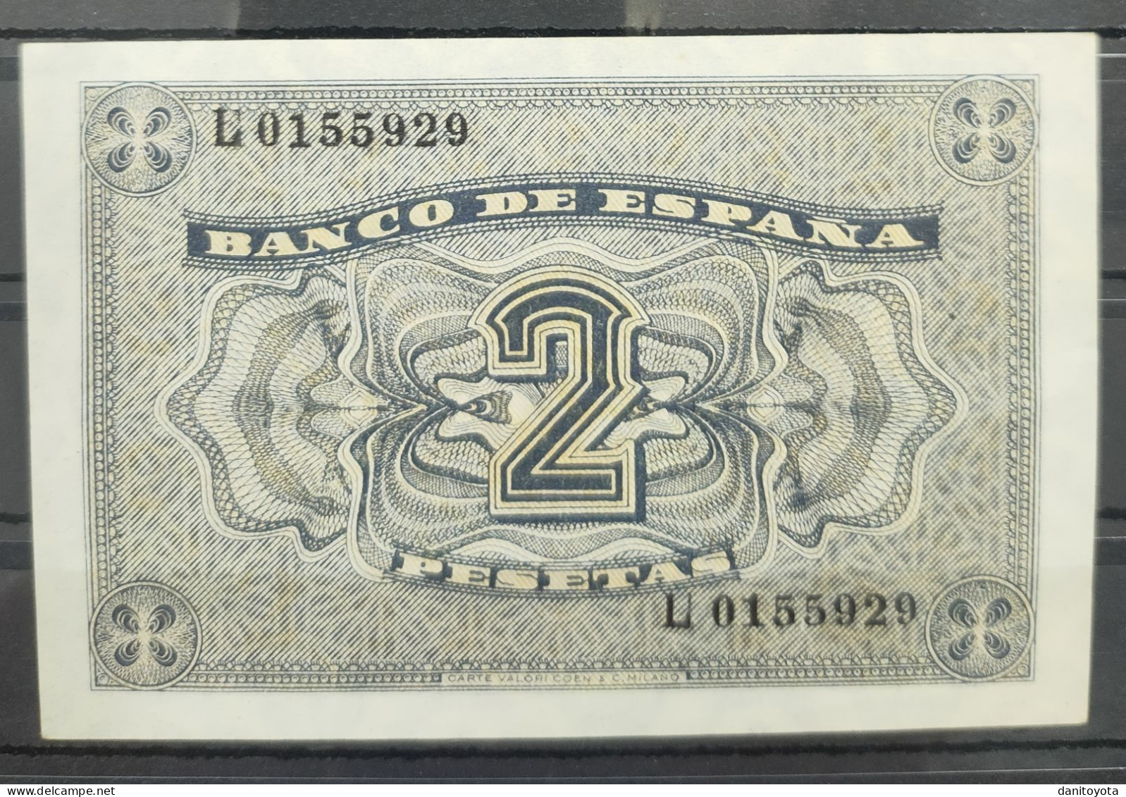 ESPAÑA.EDIFIL 429 A. 2 PTAS 30 DE ABRIL DE 1938 SERIE L, SIN CIRCULAR - 1-2 Pesetas