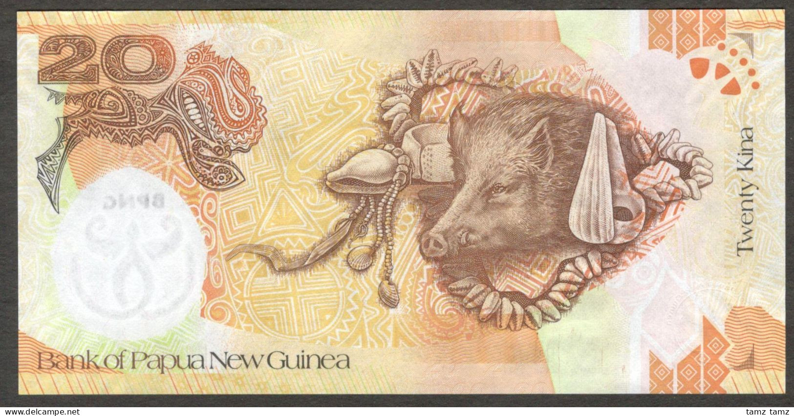 Papua New Guinea 20 Kina Commemorative 35th Year P-36 2008 UNC - Papoea-Nieuw-Guinea