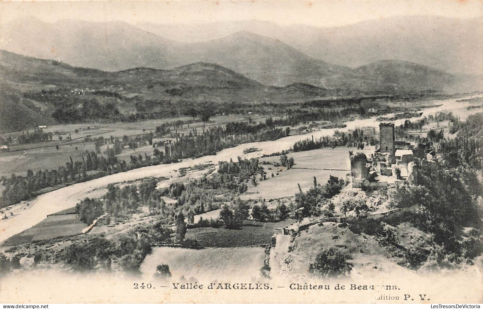 FRANCE - Vallé D'Argelès - Château De Besançons - PV - Carte Postale Ancienne - Argeles Sur Mer