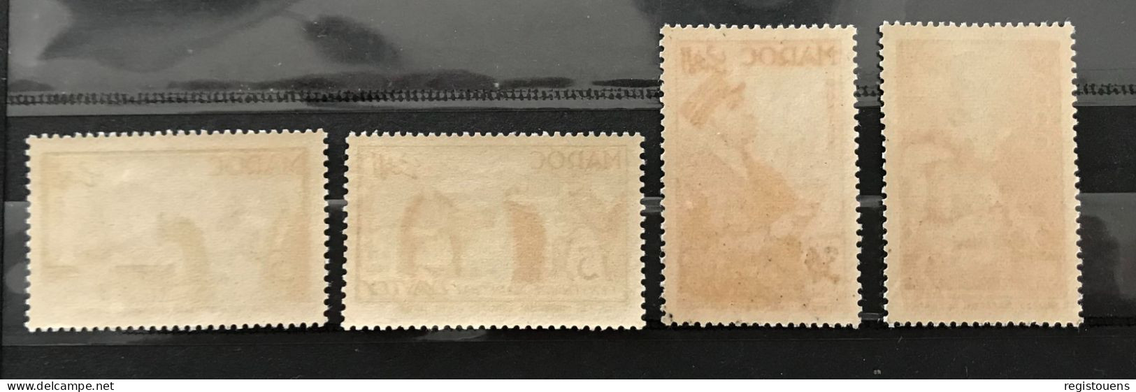 Lot De 4 Timbres Neufs* Maroc 1954 Y& T N° 335 à 338 - Unused Stamps