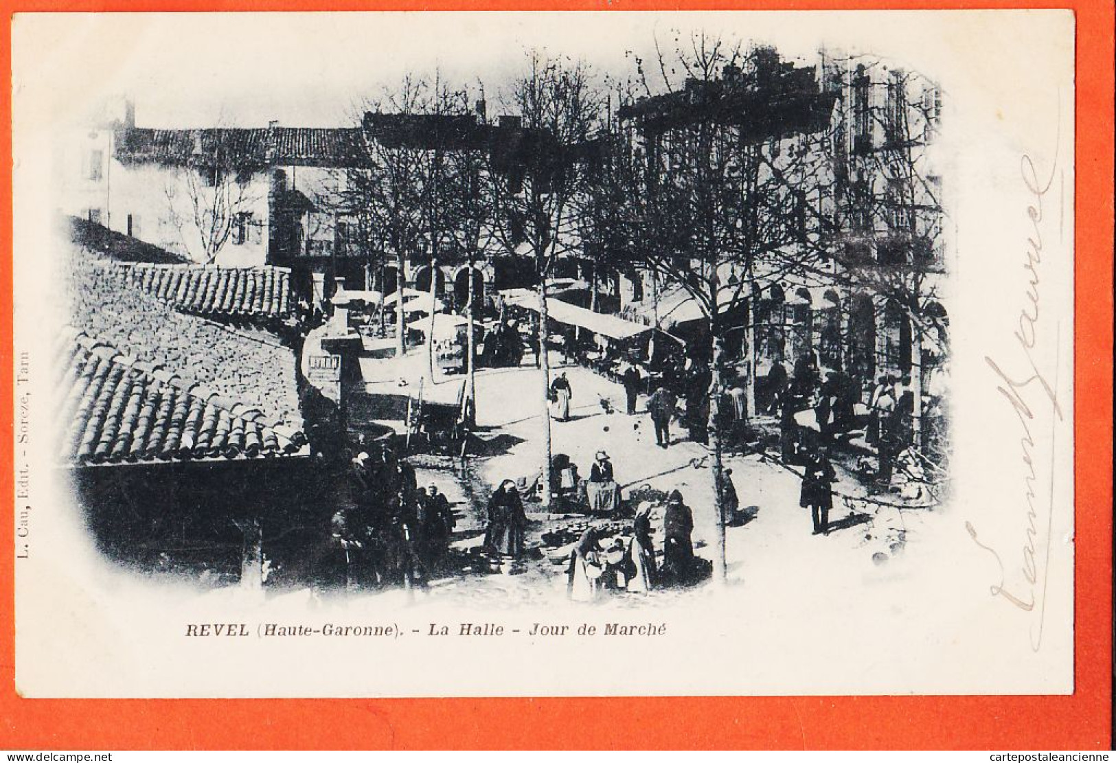 37102 / ⭐ REVEL 31-Haute Garonne HALLE Jour De Marché 1903 à Louis ALBY Chateau PARISOT Soual-Editeur CAU Sorèze - Revel