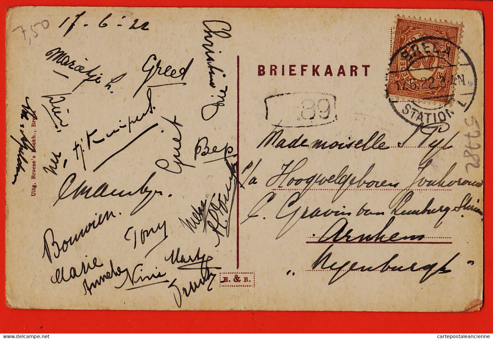 37320 / ⭐ BREDA Noord-Brabant Het Spanjaardsgat Coin Des Espagnols 1922 B&B Nederland Pays-Bas - Breda