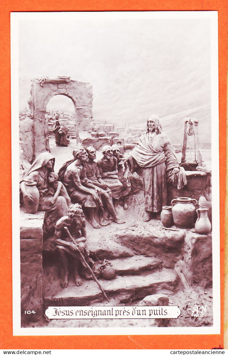 37465 / ⭐ JESUS ENSEIGNANT Près PUITS Sculptographie DOMENICO MASTROIANNI (1876-1962) 1910s A-N Paris 104 - Mastroianni