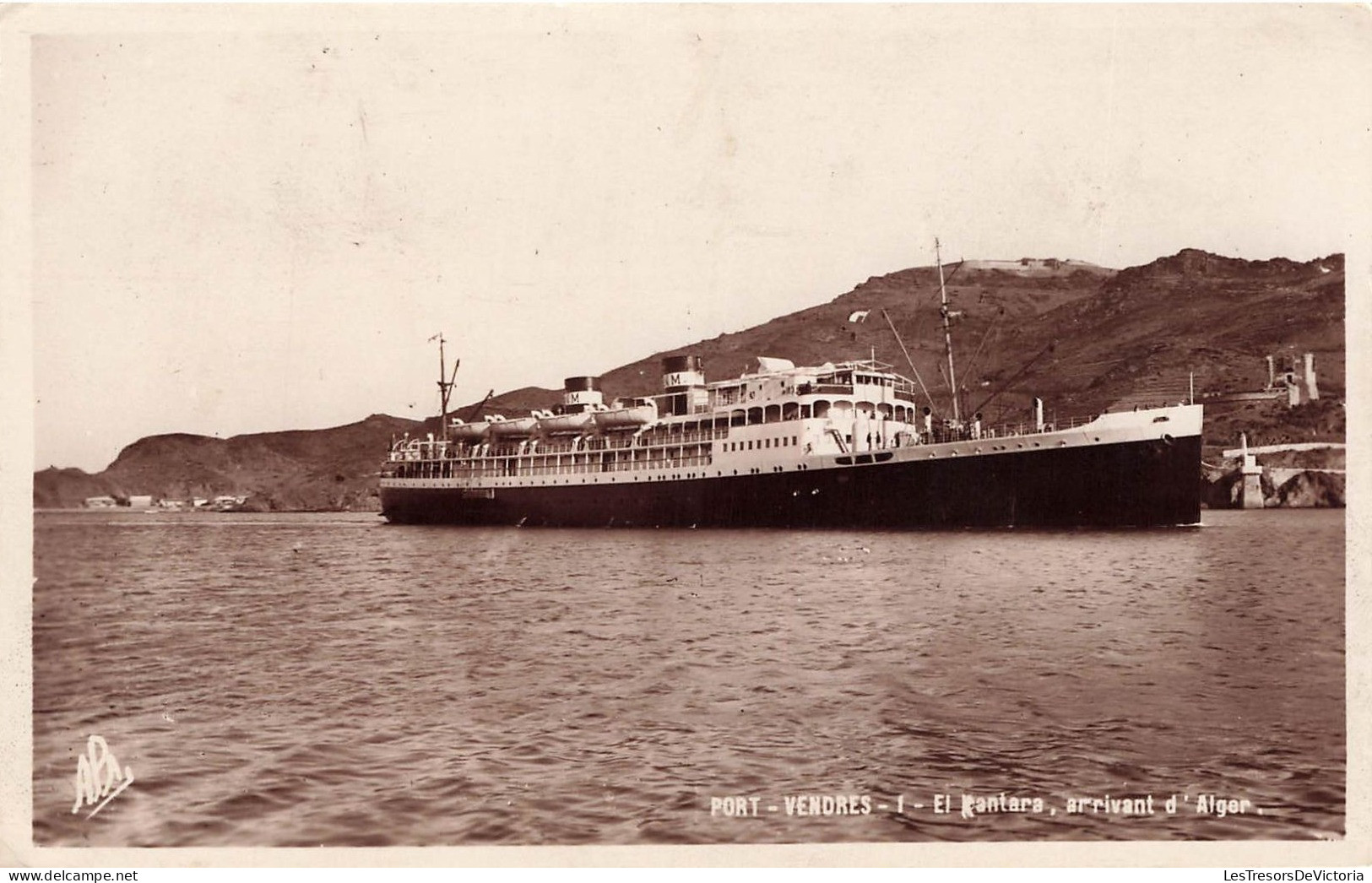 FRANCE - Port Vendres - El Cantara Arrivant D'Alger - Bateau - Fleuve -  Carte Postale Ancienne - Port Vendres