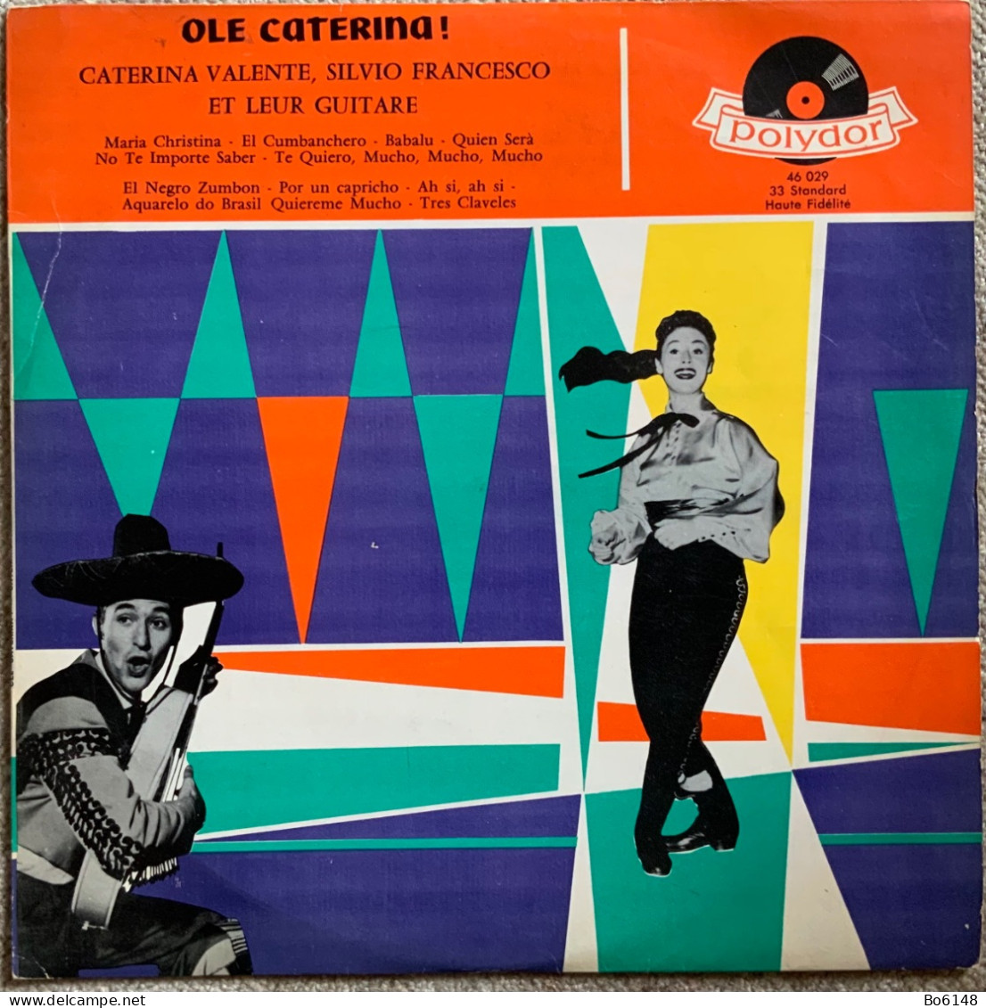 Disco LP Vinile 33 Giri : CATERINA VALENTE , Silvio Francesco Et Leur Guitare - Otros - Canción Francesa