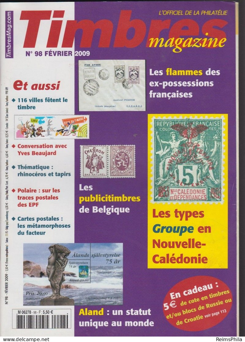 Timbres Magazine N°98 Fév. 2009 - French (from 1941)