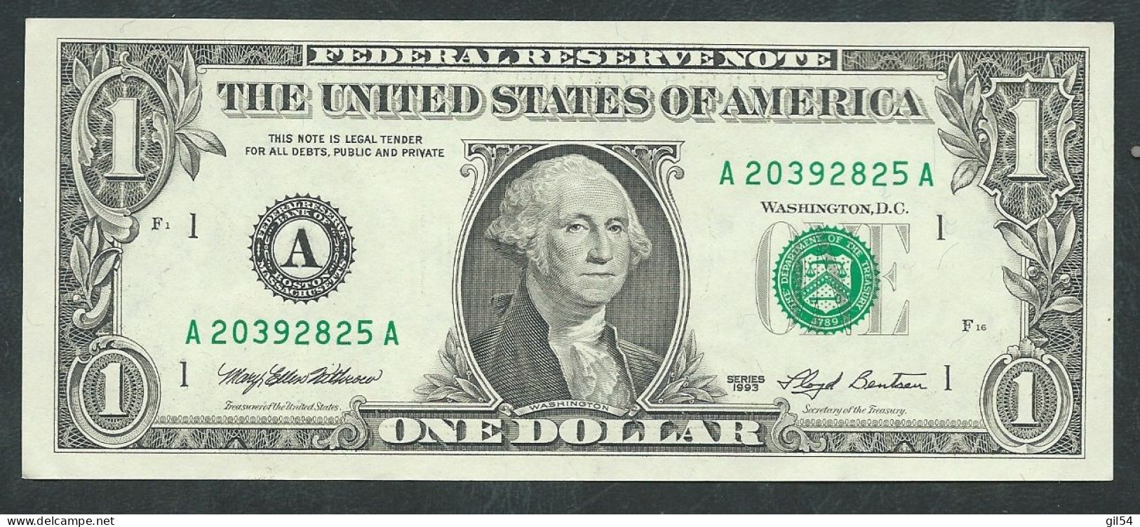 USA 1 Dollar 1993 A 20392825 A  6 Ttb  - Laura 8320 - Billetes De La Reserva Federal (1928-...)