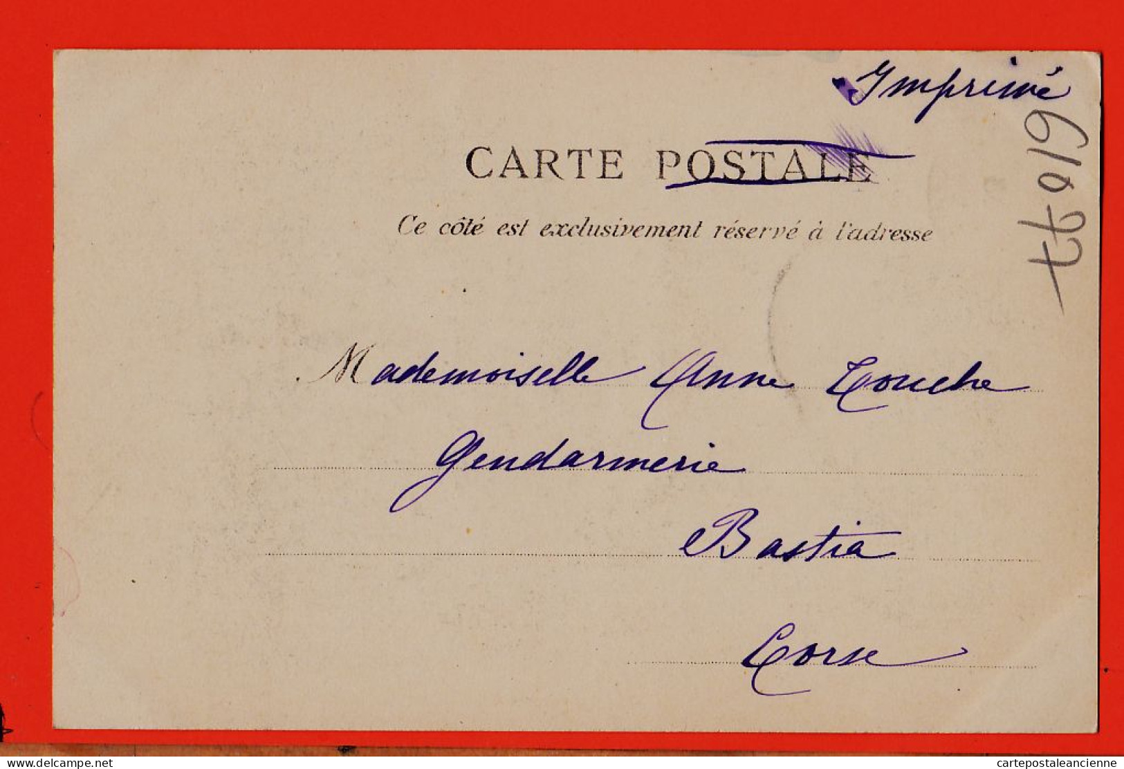 38073 / ⭐ Ethnic MERIEM Fumant Narguileh Algérie 1903 DOUCHEZ à Anne TOUCHE Gendarmerie Bastia Collection IDEALE P.S 139 - Women