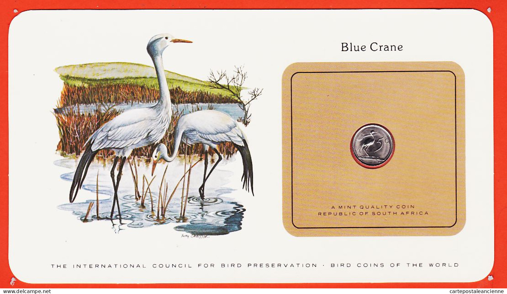 38027 / ⭐ Republic SOUTH AFRICA 5 Cent 1980 Blue Crane Grue De STANLEY AFRIQUE Du SUD Oiseaux Monde Bird Coins World - Südafrika