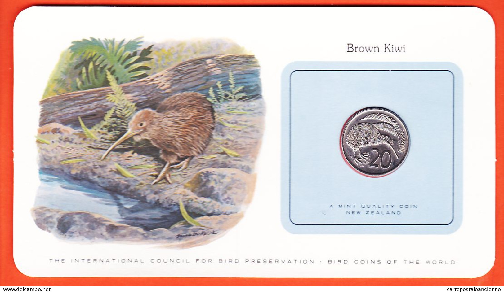 38004 / ⭐ NEW-ZEALAND 20 Cents ELISABETH II BROWN KIWI Nouvelle-Zelande Monnaies Oiseaux Monde Bird Coins World - Nuova Zelanda