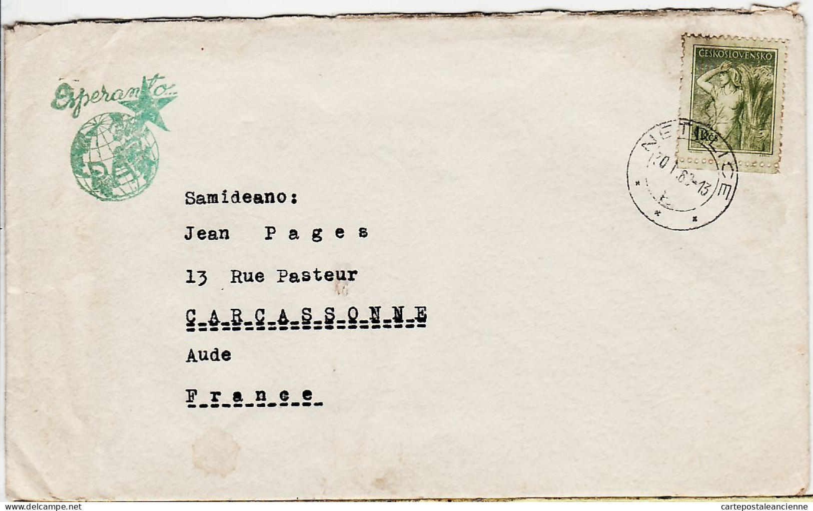 38398 / ⭐ Rare ESPERANTO Tchéquie NETOLICE 1960 Ensemble Enveloppe Lettre 2 Photographies Format C.P Avec 8 Scans Czech - Esperanto