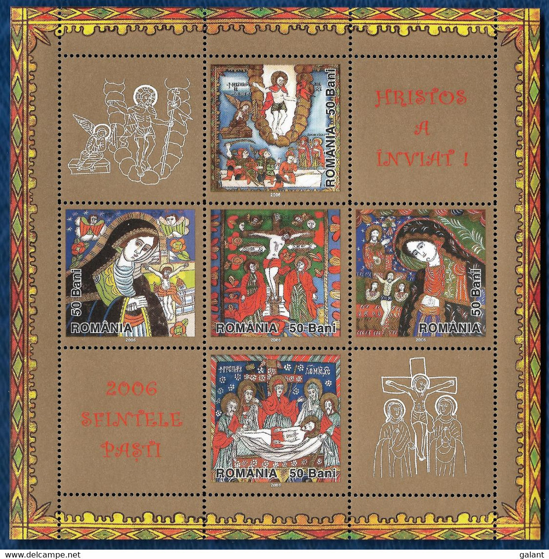 Romania 2006 Easter Icon Paintings Block Mi. 369 MNH** - Pâques