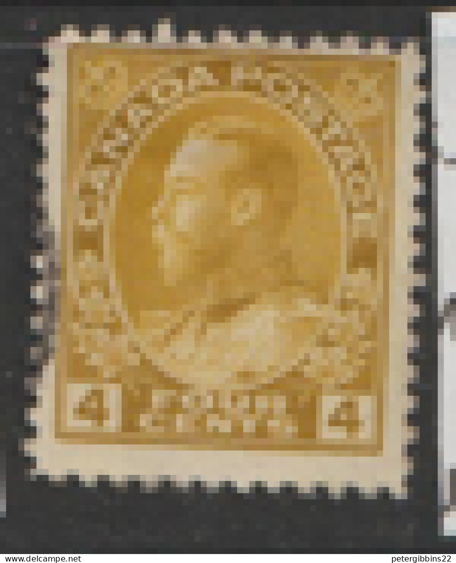 Canada  1922 SG 229a  4c Yellow Ochre Fine Used - Usados