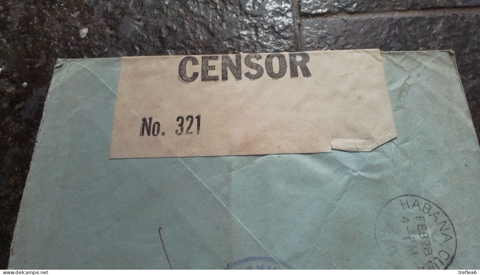 1918 - GUAYAQUIL vers CUBA - Censure - CENSOR  -