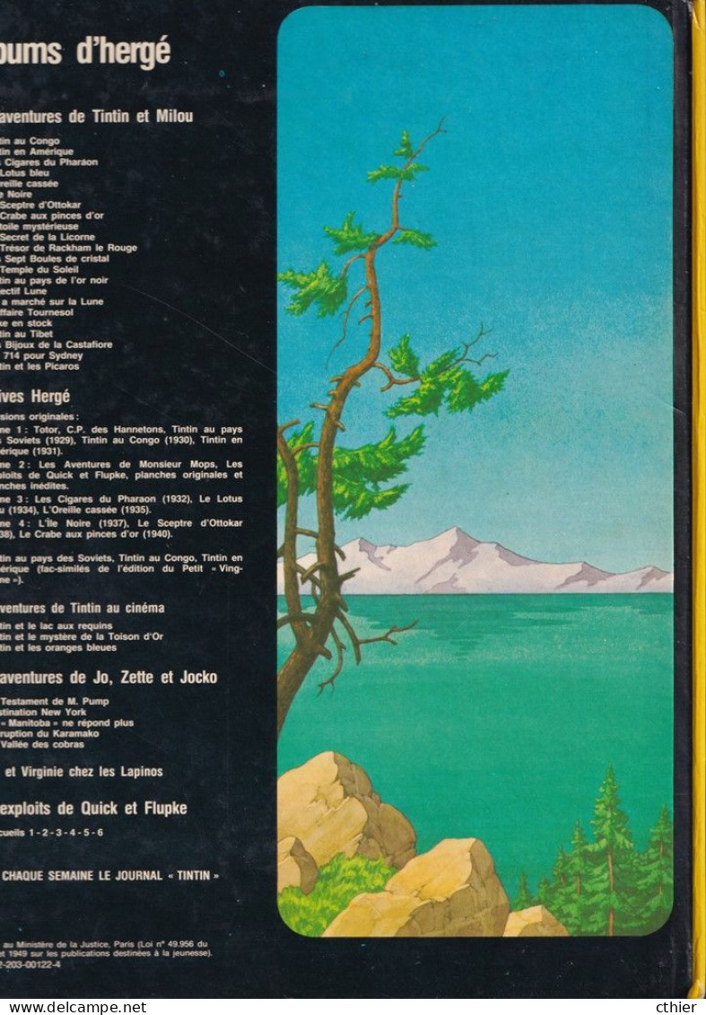 Tintin Et Le Lac Aux Requins - Edition De 1984 - Tintin