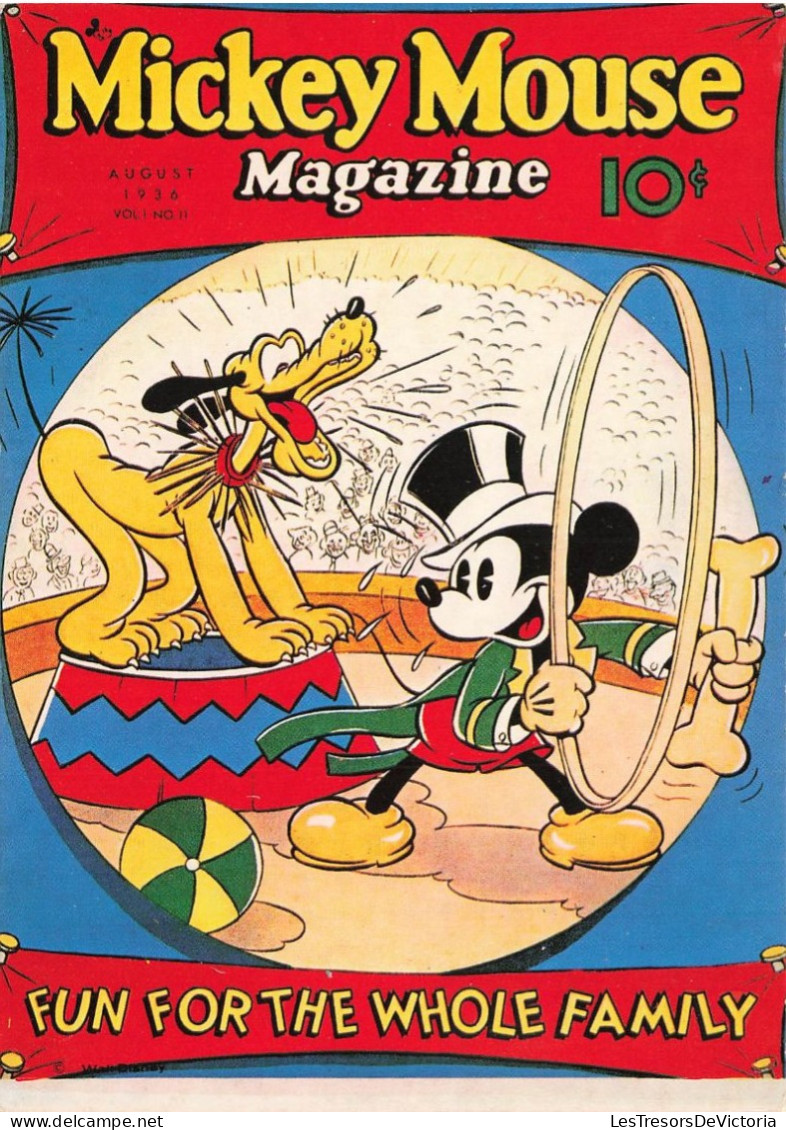 DISNEY - Magazine - Mickey Mouse - Fun For The Whole Family - Mickey Et Pluto - Carte Postale - Disneyworld