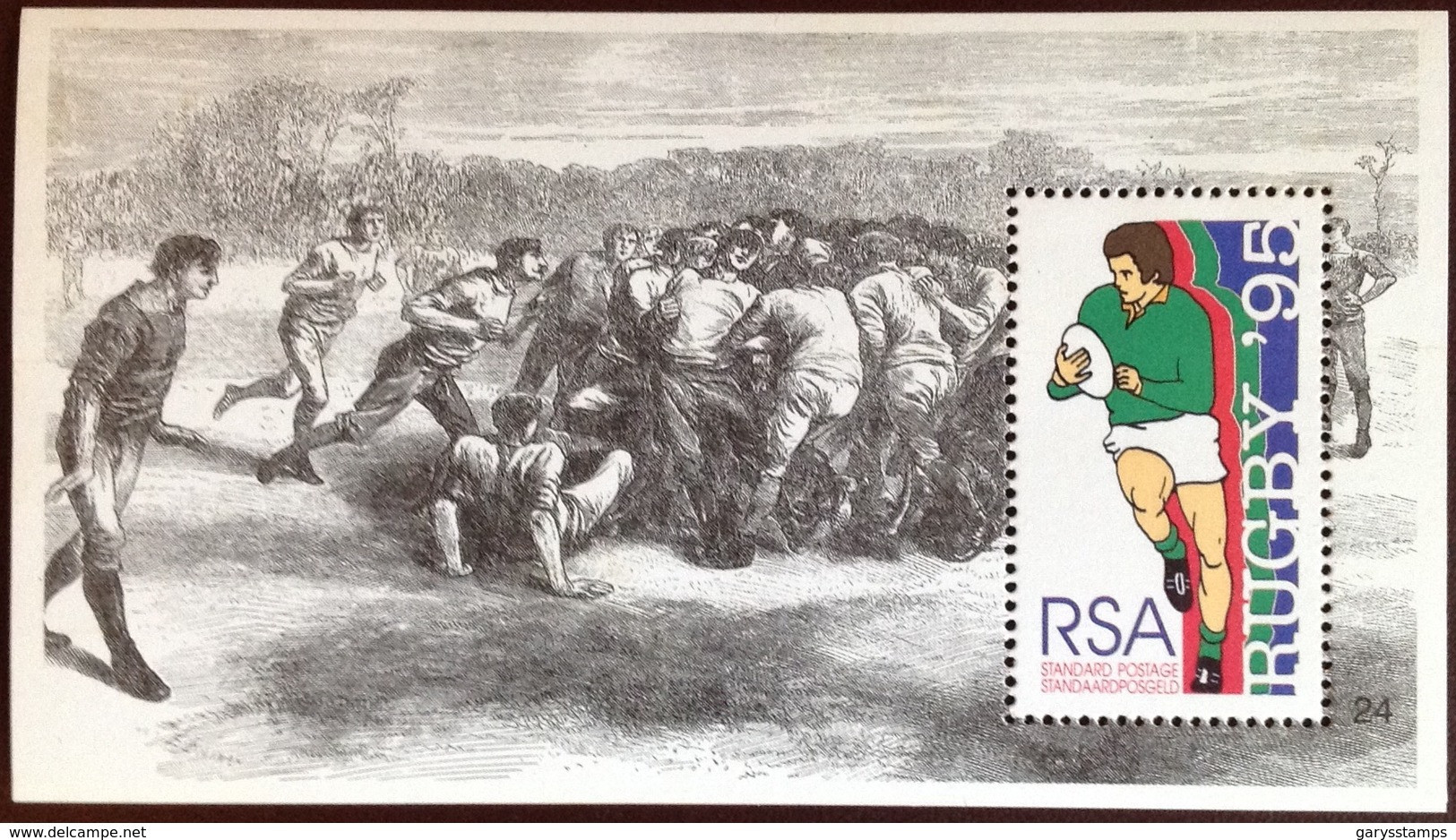 South Africa 1995 Rugby Minisheet MNH - Nuovi