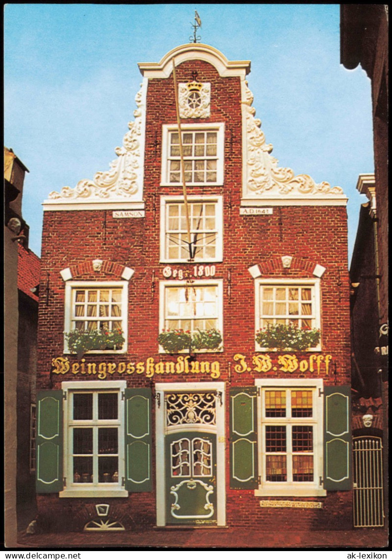 Leer (Ostfriesland) Haus Samson Anno 1643 Weingrosshandlung Wolff 1980 - Leer