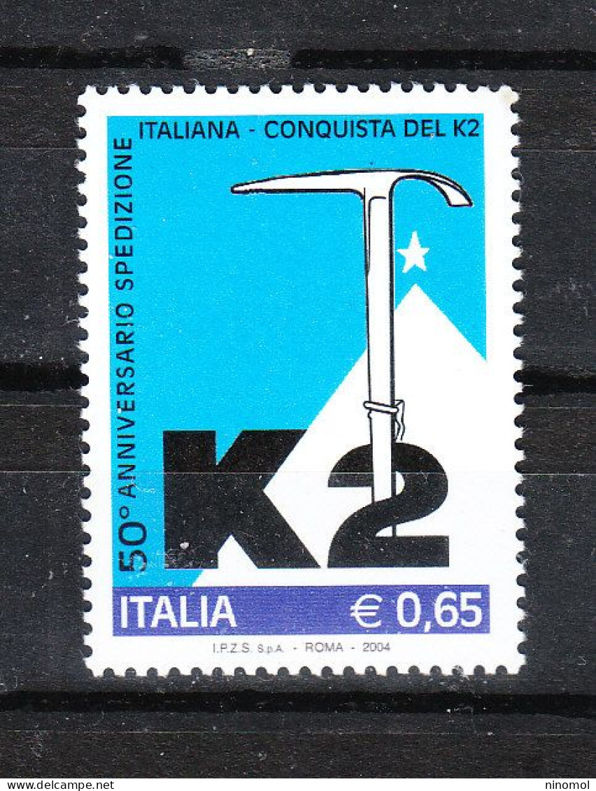Italia   - 2004.  Conquista Del K 2 ( Compagnoni E Lacedelli 1954 ). Conquest Of K 2. MNH - Bergsteigen