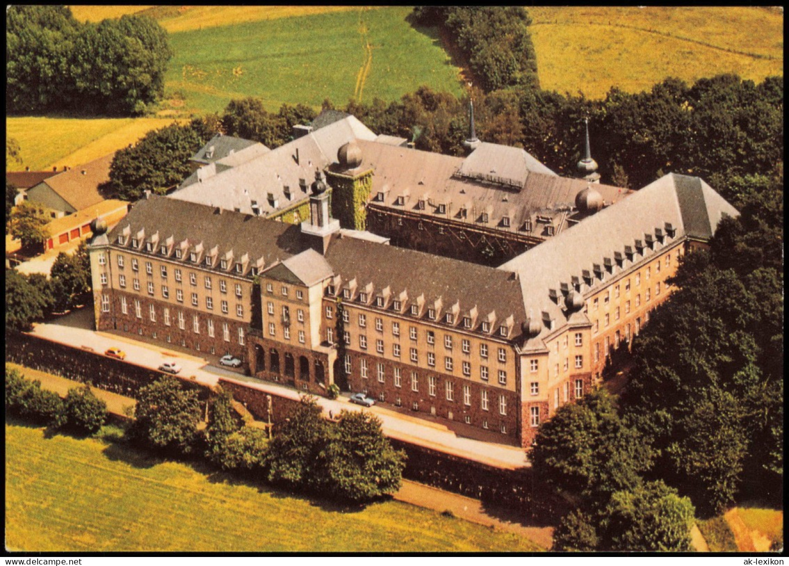 Bensberg Bergisch Gladbach Morus-Akademie Vom Flugzeug Aus, Luftaufnahme 1970 - Bergisch Gladbach