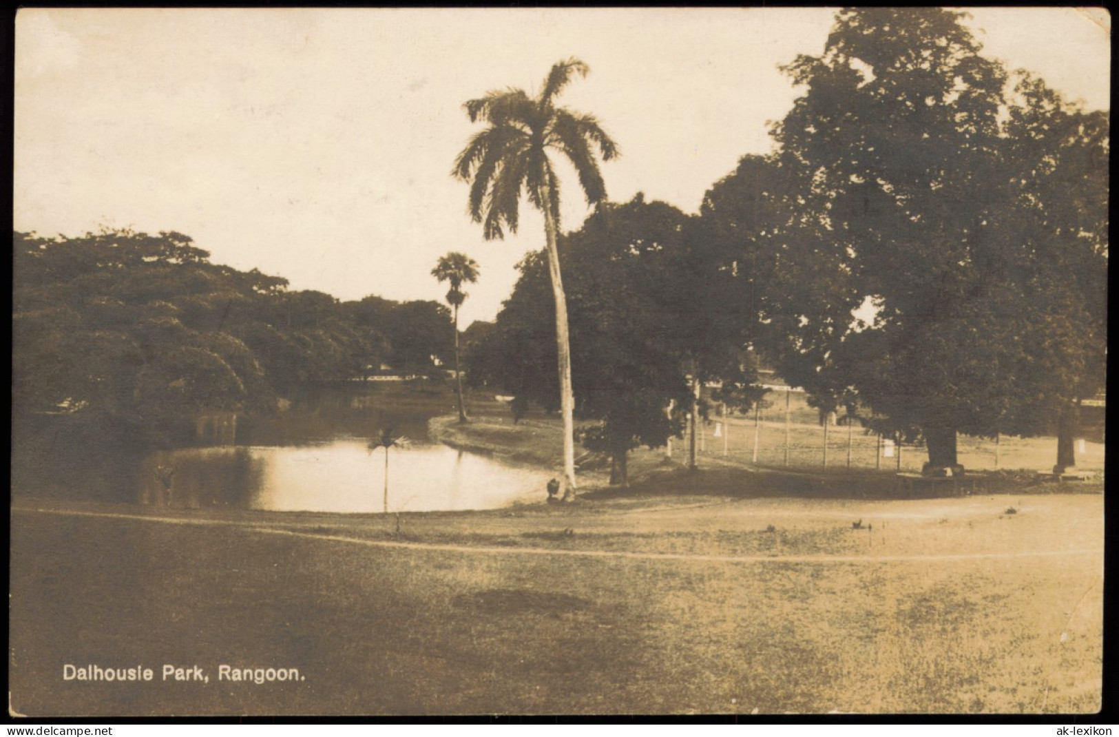 Rangun Yangon ရန်ကုန် Dalhousie Park, Rangoon Myanmar Asien 1931 - Myanmar (Burma)